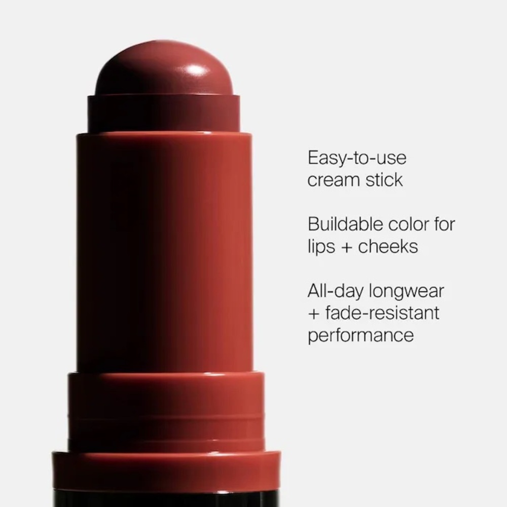 HAUS LABS Color Fuse Glassy Lip + Cheek Blush Balm Stick - Picture 3 of 8